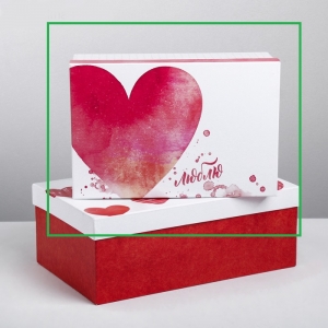 Подарочная коробка "Любовь повсюду" 28*18,5*11,5 см